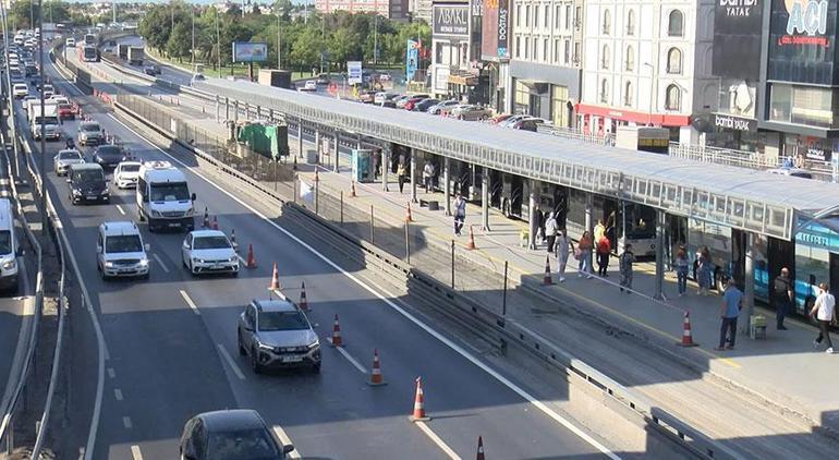 Bakırköyde Beyaz yol çalışması trafik yoğunluğuna neden oldu