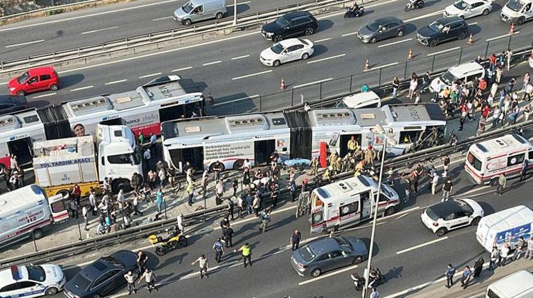 Küçükçekmecedeki metrobüs kazasında şok görüntü 1 kişinin hayatını kaybettiği kazanın ön raporu ortaya çıktı