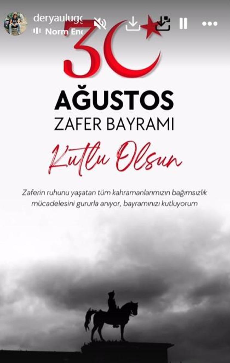 Ünlülerin 30 Ağustos Zafer Bayramı paylaşımları