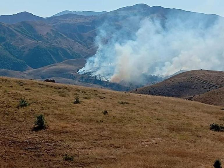 Tuncelide orman yangını 3 saat sonra söndürüldü