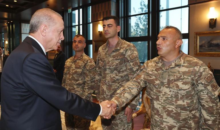 Cumhurbaşkanı Erdoğan, derece alan sporcular ve askerleri kabul etti