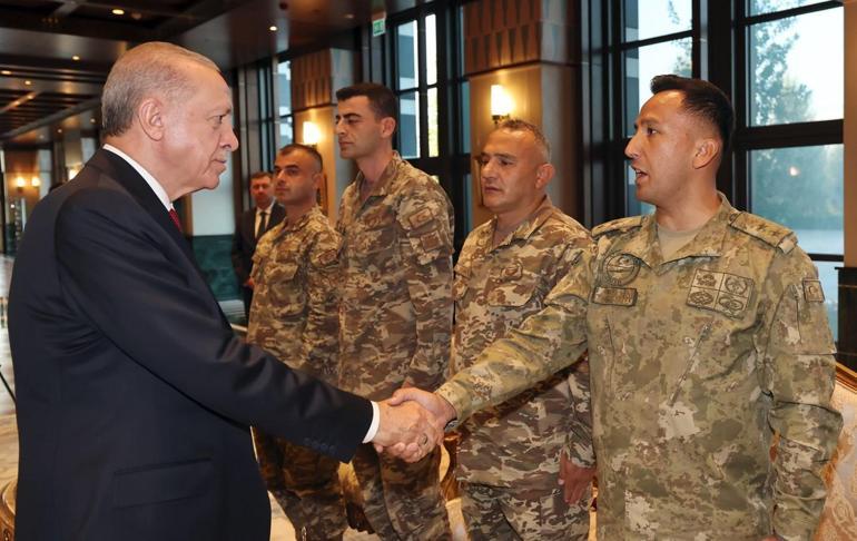 Cumhurbaşkanı Erdoğan, derece alan sporcular ve askerleri kabul etti