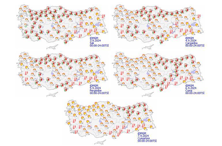 Meteoroloji haritayı değiştirdi Havalar ısınacak ama şiddetli sağanak da var