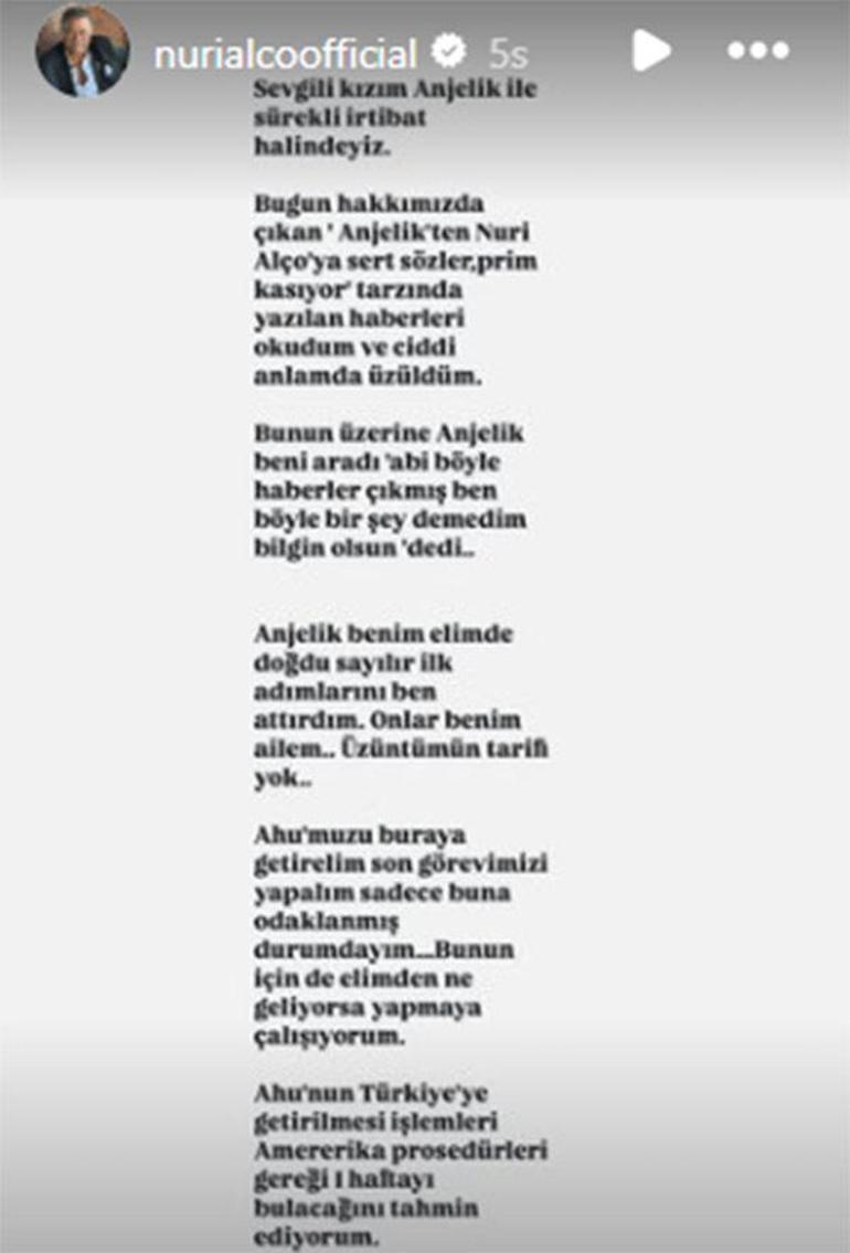 Nuri Alçodan Ahu Tuğba açıklaması Cenaze bir haftadan önce gelmez