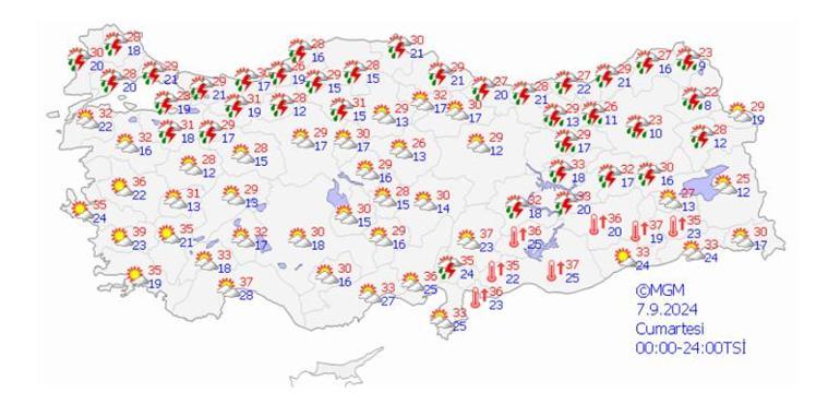 Meteoroloji yeni raporu yayımladı Hafta sonu hava nasıl olacak