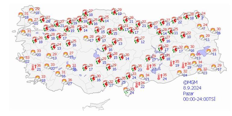 Meteoroloji haritayı güncelledi İstanbul dahil: Sağanak yağış geliyor