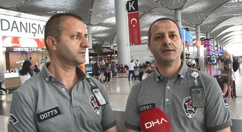 Yer: İstanbul Havalimanı Yolcuları şoke eden 4 kişi