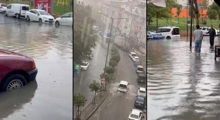 Son dakika... Meteoroloji uyarmıştı İstanbulda sağanak etkili oldu