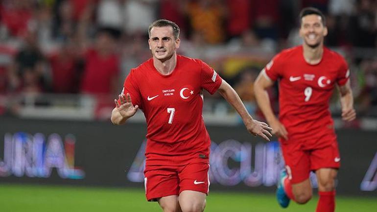 A Milli Futbol Takımında Kerem Aktürkoğlu tarihe geçti