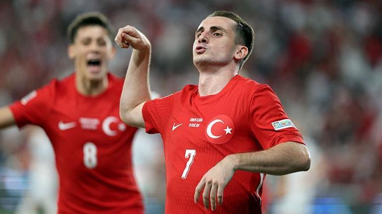 A Milli Futbol Takımında Kerem Aktürkoğlu tarihe geçti