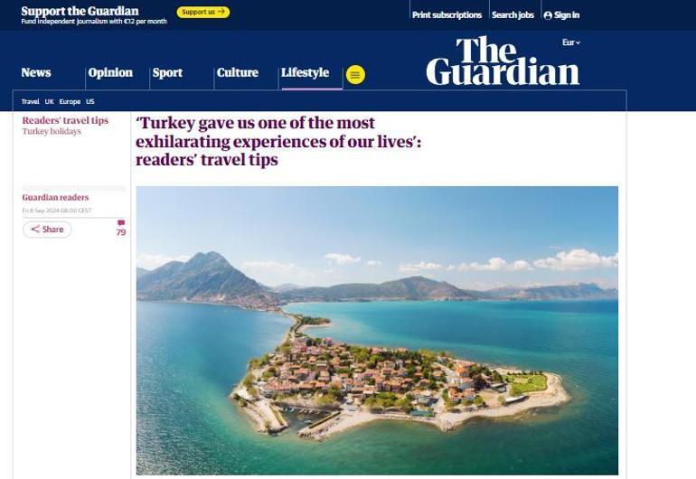 The Guardian, Türkiyeyi ziyaret eden turistlerin hayranlıklarını yazdı