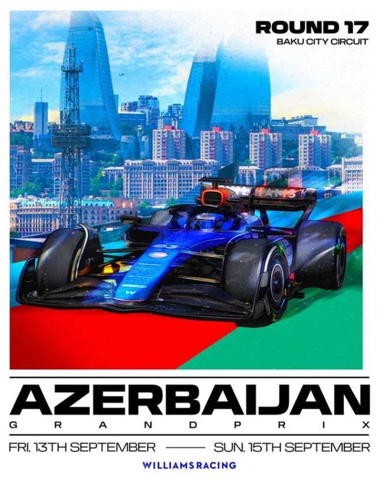 Formula 1 Azerbaycan GPye geri sayım Takımlardan Bakü paylaşımları