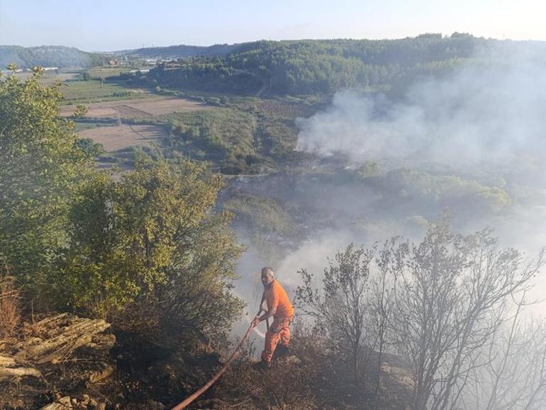 Antalyada ormanlık alandaki yangın kontrol altına alındı