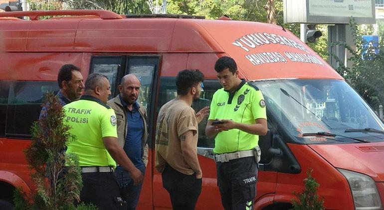 Yolcu düşerek ölümden dönmüştü Bir gün sonra trafikte şok görüntü