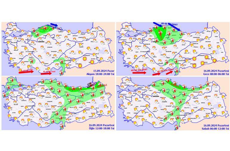 Meteoroloji İstanbul dahil birçok ili uyardı Sağanak, dolu, ani sel ve kuvvetli rüzgar...