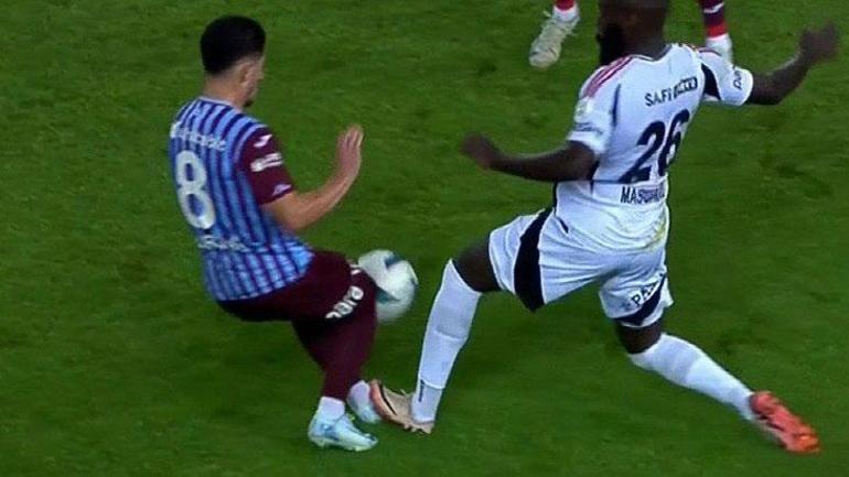 Trabzonspor - Beşiktaş maçında kırmızı tartışması Masuaku tepkisi