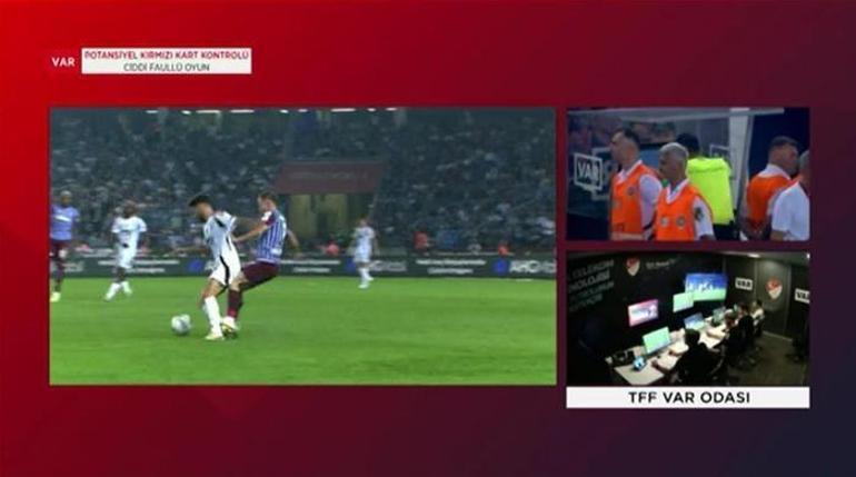 Trabzonspor-Beşiktaş maçında tartışma yaratan kırmızı kart ve penaltı pozisyonları Şenol Güneş kırmızı kart görmeliydi