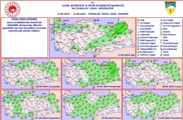 Meteoroloji yeni hava durumu raporu yayımladı ve il il uyardı Metrekareye tam 100 kg yağmur düşecek