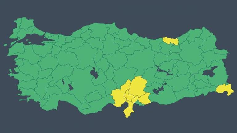 SON DAKİKA | Meteoroloji il il saydı AFAD telefonlara mesaj attı: 7 il için şiddetli yağış uyarısı