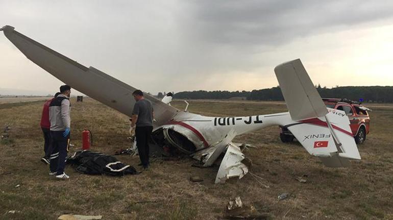 Bursada eğitim uçağının düşmesi sonucu iki pilot öldü