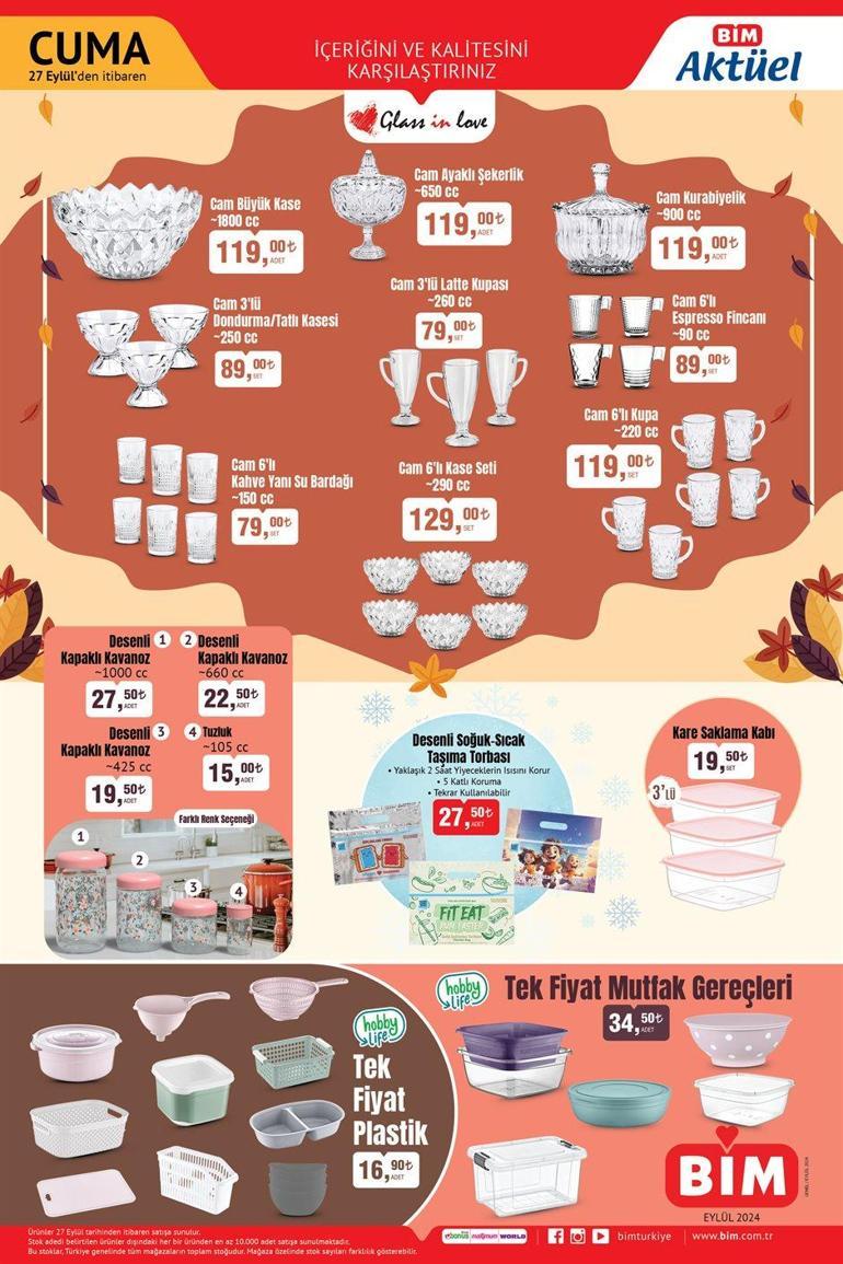 YENİ BİM AKTÜEL KATALOGLAR (24-27 EYLÜL) 🔊 BİM yeni haftanın aktüel kataloglarında hangi ürünler satışa çıkacak Sürgülü Aspiratör, Askılı Bagaj El Tartısı, Gıda Termometresi, Katı Meyve Sıkacağı...