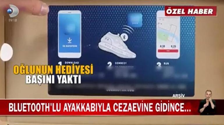 Cezaevine ziyarete gitti başı belaya girdi Ayakkabısında bluetooth vardı dava açıldı