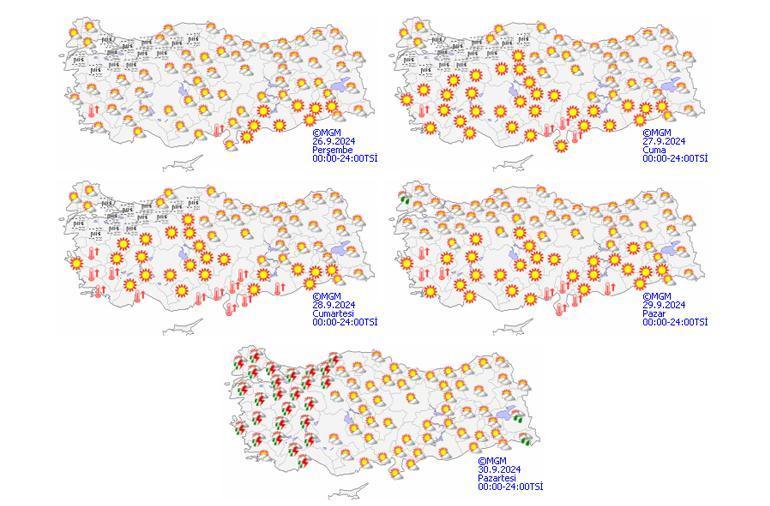 Meteoroloji yeni hava durumu haritası yayımladı ve tek tek illeri uyardı Sisli ve puslu hava hakim olacak