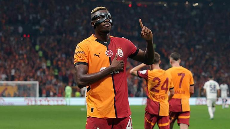 Galatasarayda Victor Osimhen fırtınası Bir ilki yaşadı