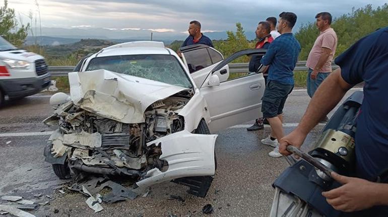 Osmaniyede feci kaza İki otomobil çarpıştı: 1 ölü, 1 yaralı