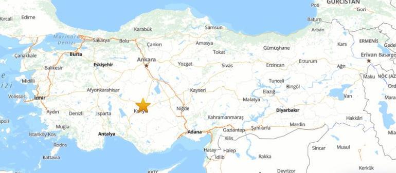 SON DAKİKA Konyada 3.6 büyüklüğünde korkutan deprem AFAD duyurdu