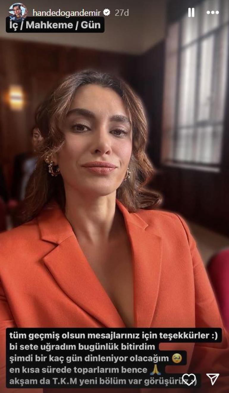 Hande Doğandemirin kaburgası kırıldı En kısa sürede toplarım