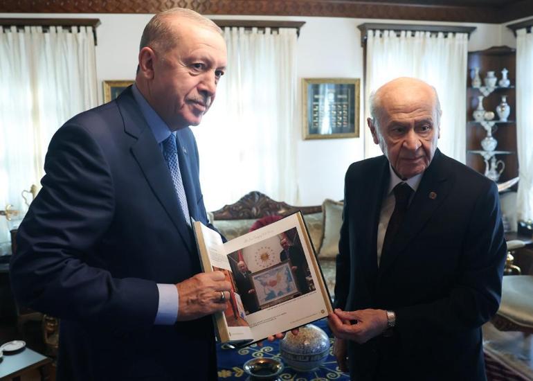 Cumhurbaşkanı Erdoğan, MHP lideri Bahçeli ile görüştü