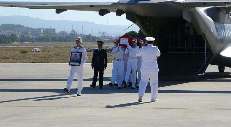 Kazada şehit olan uzman çavuş, memleketi Çanakkaleye uğurlandı