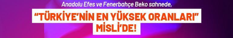 Anadolu Efes ve Fenerbahçe Beko sahnede, “Türkiye’nin En Yüksek Oranları” Misli’de