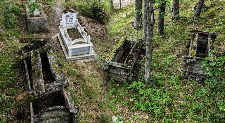 Köyde bulunan 5 mezar Hepsi tahtadan işte sebebi…