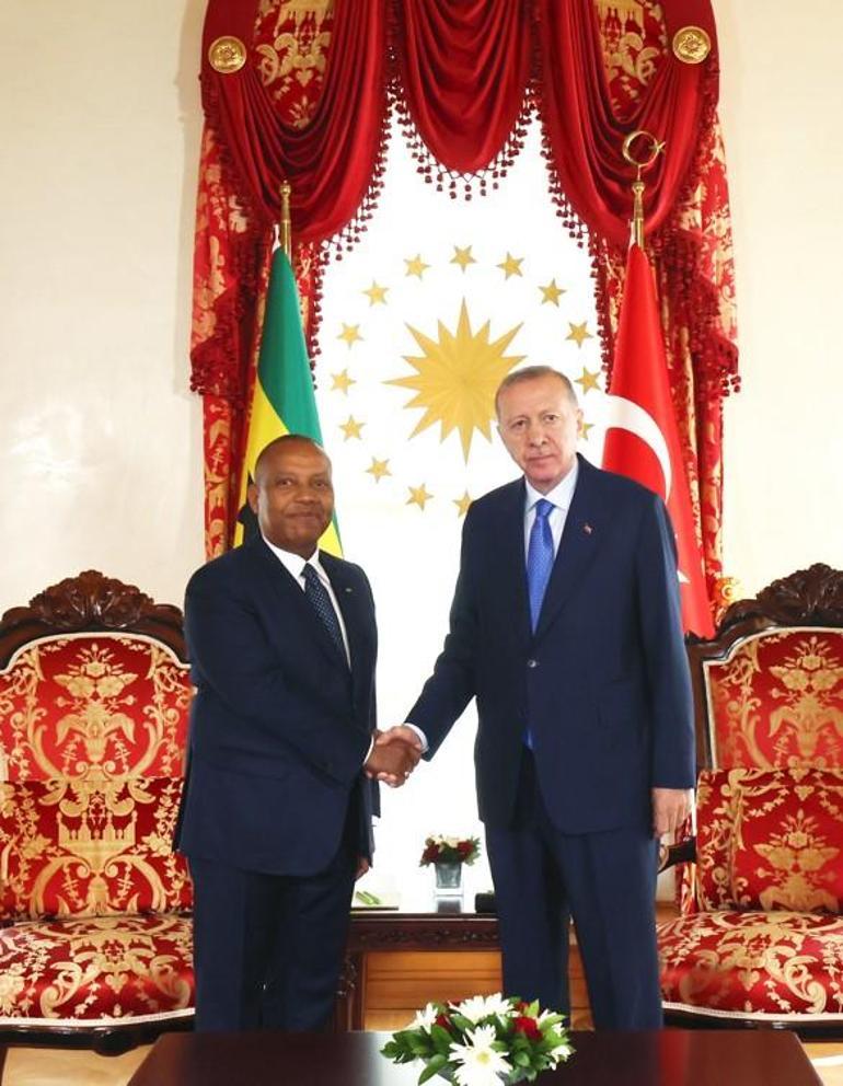 Cumhurbaşkanı Erdoğan, Sao Tome ve Principe Başbakanı Trovoadayı kabul etti