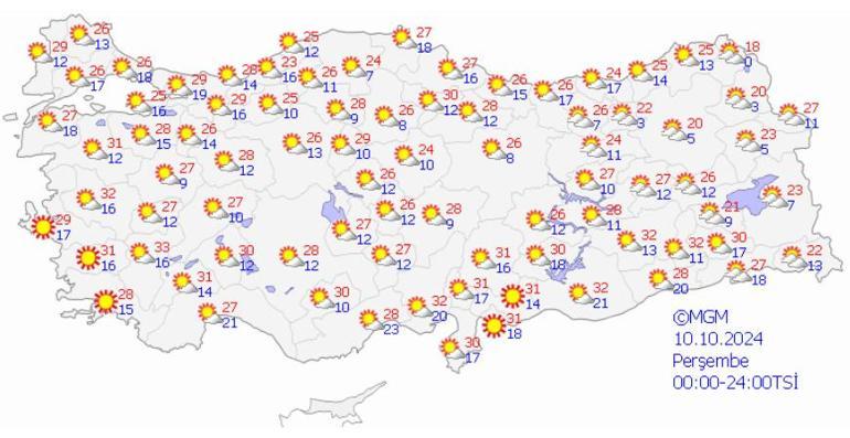 Meteorolojiden haftalık hava durumu İstanbul, Edirne, Kırklareli...  Kuvvetli geliyor