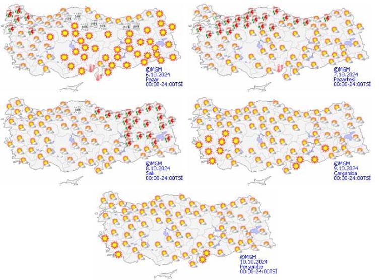 Son dakika… Meteoroloji bugün için saat verip uyardı: İstanbul dahil Kuvvetli geliyor