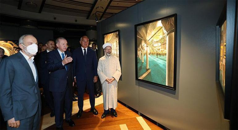 Cumhurbaşkanı Erdoğan Ayasofya Fotoğrafları sergisini gezdi