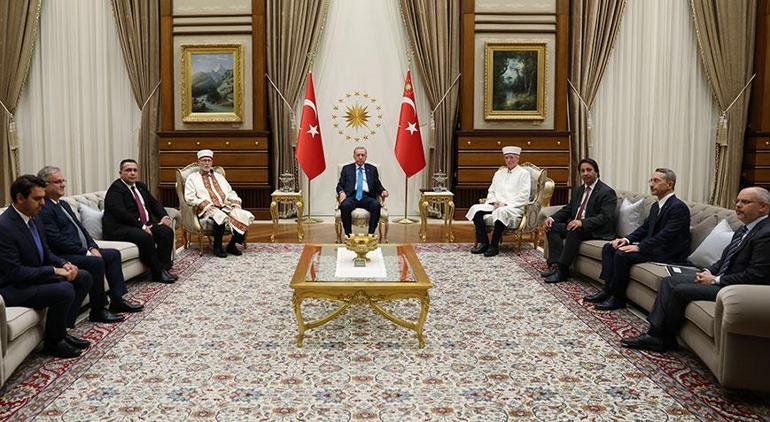 Cumhurbaşkanı Erdoğan, Batı Trakya Türk Azınlığı Danışma Kurulu Başkanını kabul etti