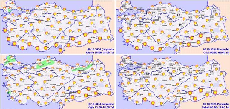 Meteoroloji yeni hava durumu haritası yayımladı Hafta sonuna dikkat: İstanbul ve Ankara dahil birçok ile peş peşe uyarılar