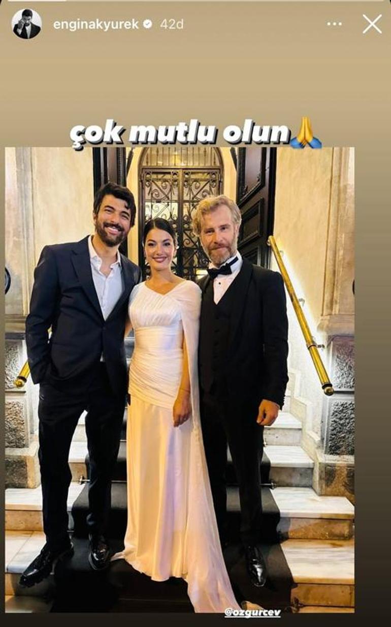 Yabancı Damat dizisinin Nikosu Özgür Çevik ve Hatice Kartoğlu evlendi Düğünden kareler...