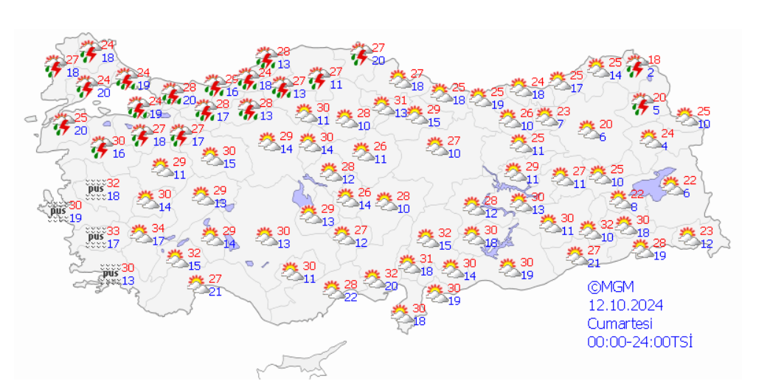 Meteorolojiden uyarı üstüne uyarı Yarın sabah Trakyadan giriş yapıyor: Sıcaklık 6 derece düşecek