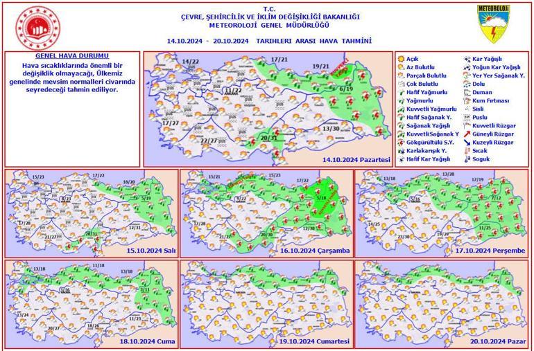 Sıcaklıklar mevsim normallerinin altına iniyor İşte hava durumunda beklentiler...