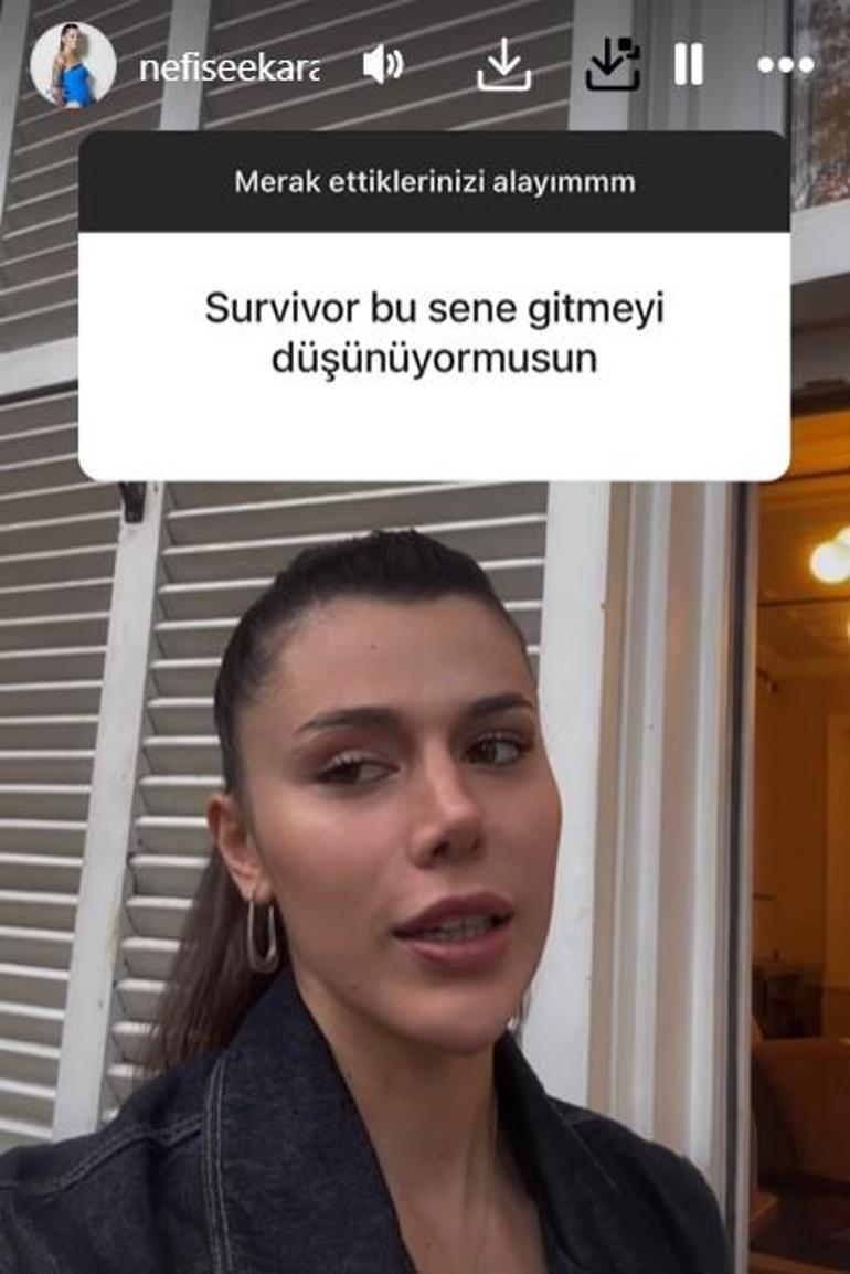 Survivora katılacak mı Nefise Karatay ilk kez açıkladı