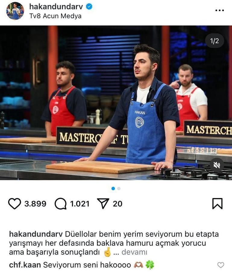 Masterchef Türkiye Hakanın paylaşımına tepki yağdı Kaandan destek geldi