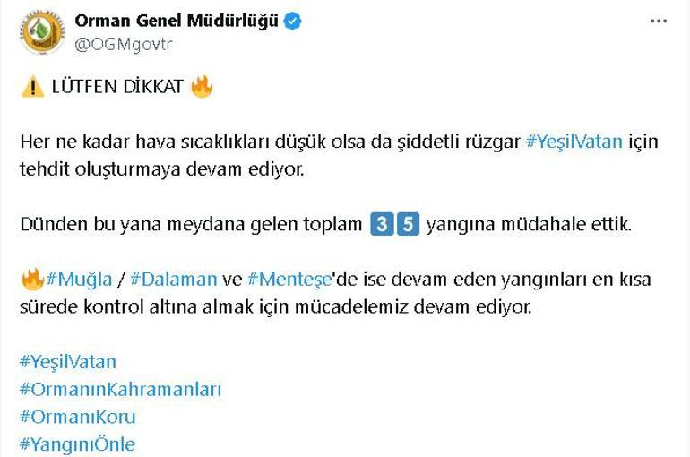 Muğla yanıyor 3 bölgede alevlerle mücadelede 12 saat geride kaldı