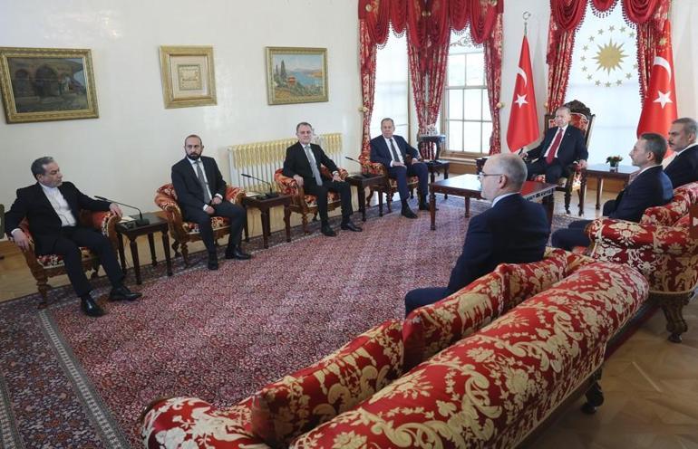 Erdoğan 4 ülkenin bakanlarını kabul etti İsraile silah ambargosu uygulanmalı