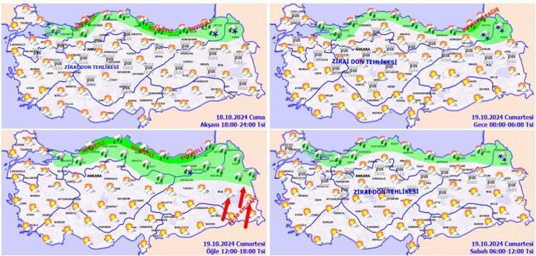 Kar kapıya dayandı Meteoroloji yeni harita yayımladı ve uyarı üstüne uyarı yaptı