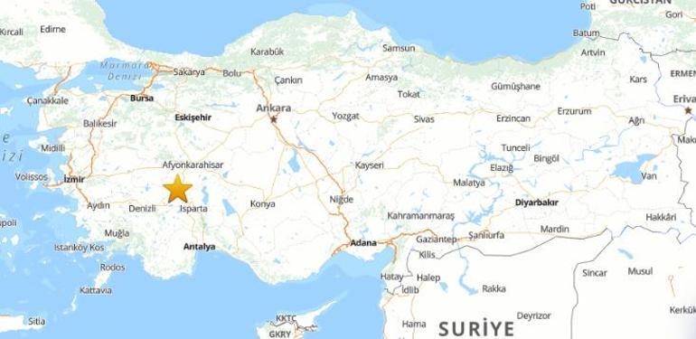 SON DAKİKA Afyonkarahisarda 3.7lik korkutan deprem AFAD duyurdu